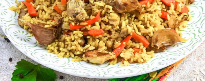 плов с кальмарами