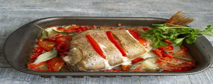 морской окунь в духовке