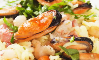 Плов с морепродуктами