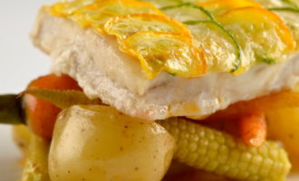 Минтай с картошкой в духовке