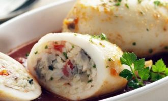 фаршированные кальмары